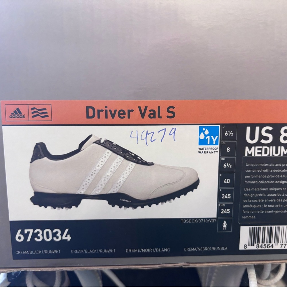 Adidas Driver Val S Women’s Golf Shoes - Cream/Black